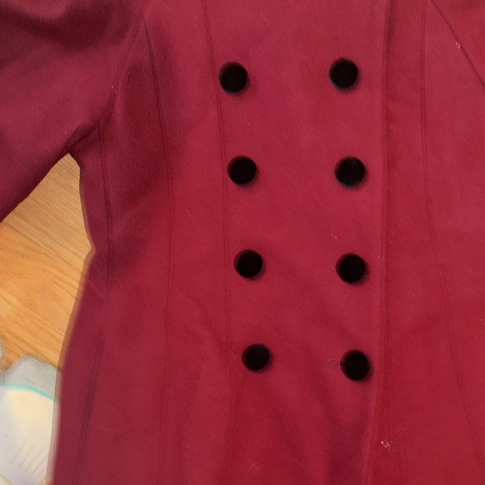 Donnybrook Chic Red Double-Breasted Coat - image 4